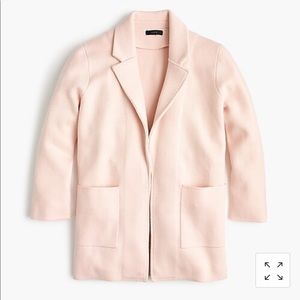 JCrew Pink Blazer Sweater SZ M